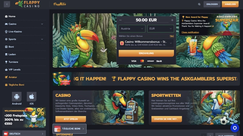 Flappy Homepage